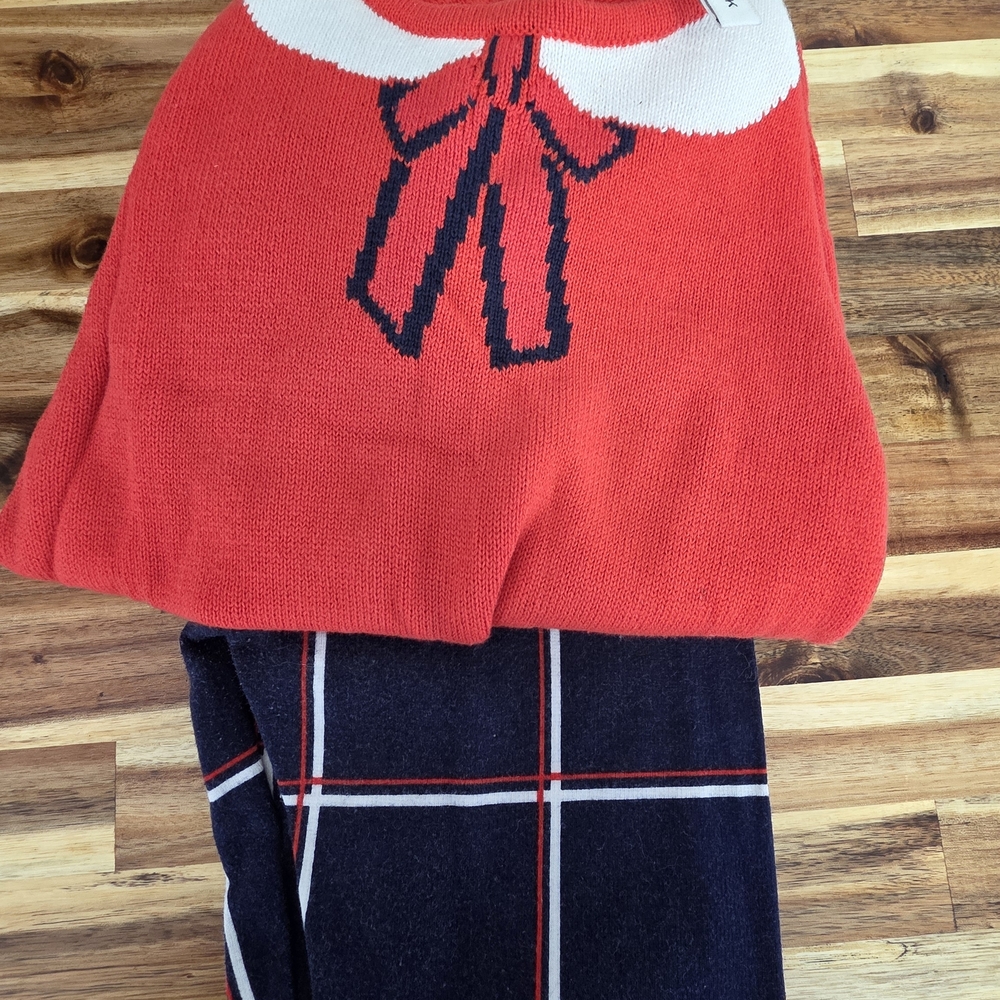 Janie and Jack Red and Navy Kids Matching Set